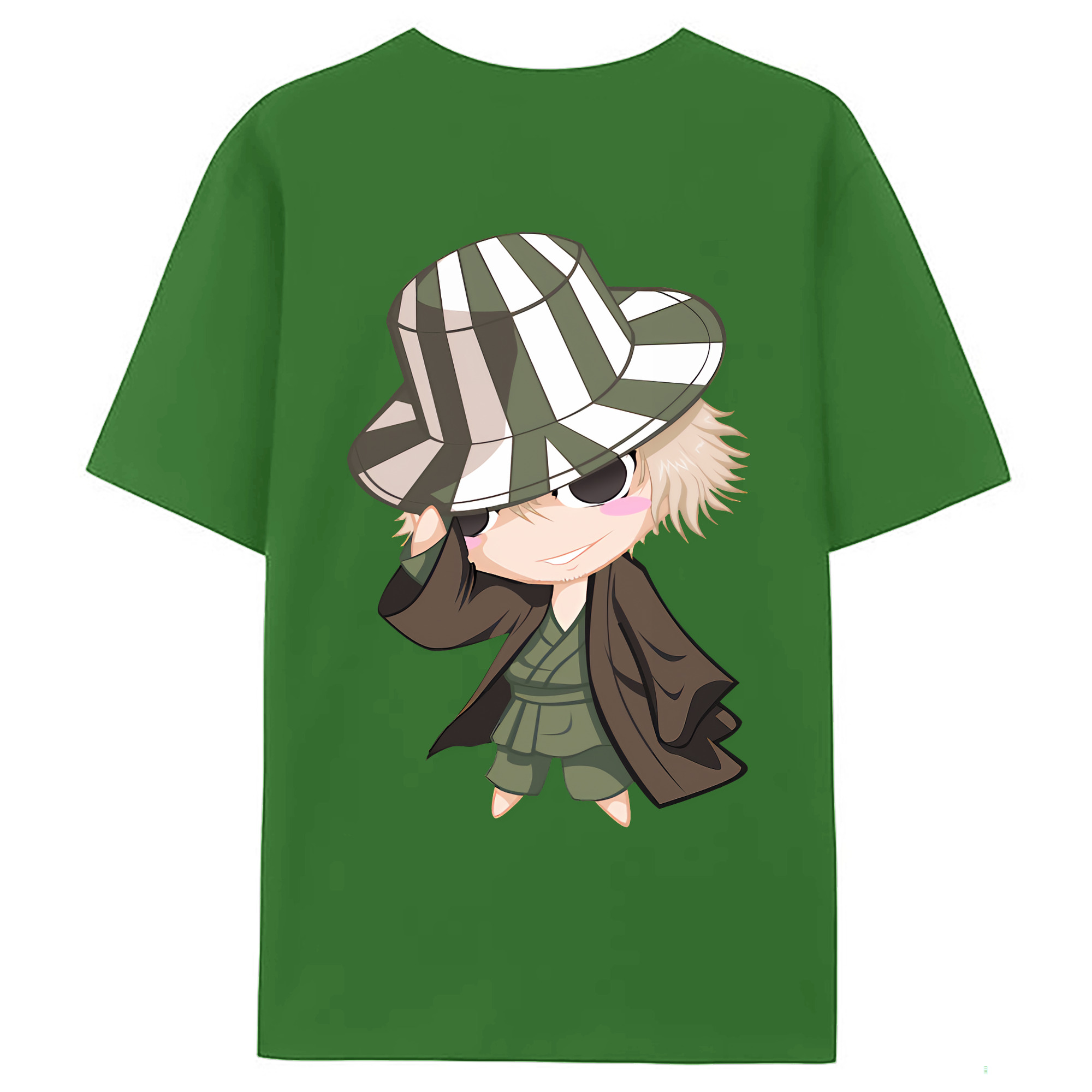 （画像用） "ブリーチ 浦原 喜助（うらはら きすけ） BLEACH Urahara Kisuke " レディース半袖Tシャツ(バックプリント)